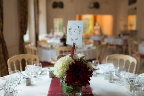 Centre de table automnal aromatique fleuriste mariage