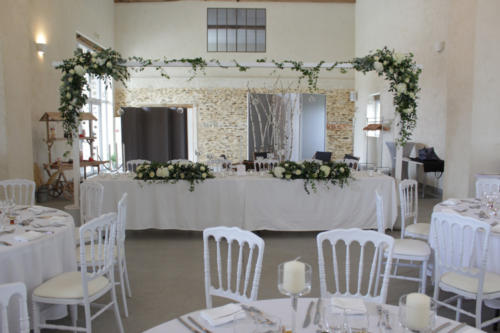 Table d'honneur fleurie aromatique fleuriste mariage