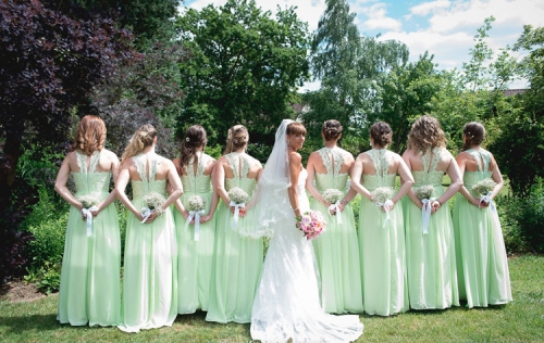 Bouquet de gypsophile pour les demoiselles d'honneur