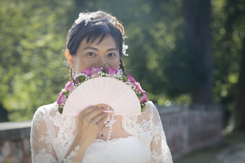 Bouquet de mariée éventail