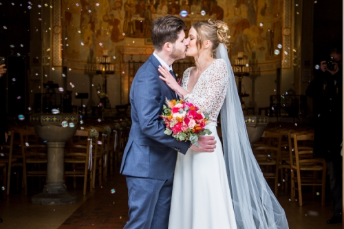 Bouquet de mariée coloré