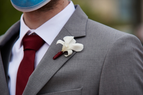 Boutonnière en orchidée