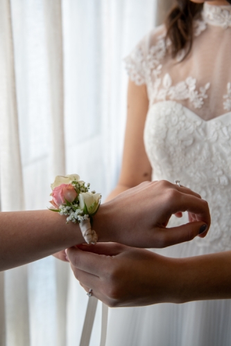 Bracelet fleuri en petites roses