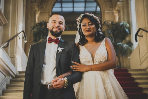 Couronne en gypsophile pour la mariée