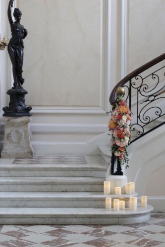 Décor d'escalier au Château de Santeny