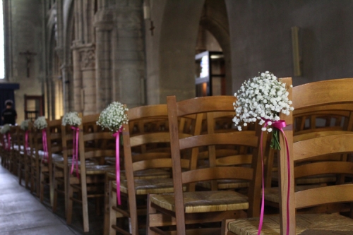 bancs d'église en gypsophile